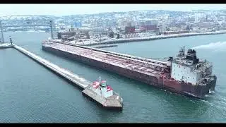 Epic Drone Footage of the 1,000ft MV AMERICAN SPIRIT &ndash; Stunning Aerial Views of a Great Lakes Giant!