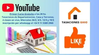 Curso Tasaciones, Clase del 26/3, Como tasar un Departamento