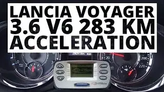 Lancia Voyager 3.6 V6 283 hp (AT) - acceleration 0-100 km/h