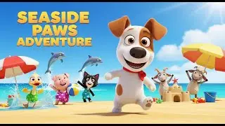 Seaside Paws Adventure  /  Fun, Educational, Sing Along Animated Music Video for Kids