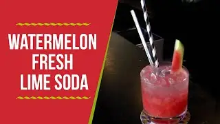 Watermelon Fresh Lime Soda Recipe | Watermelon Soda