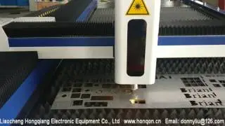 HQ1325F 500W Fiber Laser Cutting Machine/1300*2500mm Cut Stainless Steel