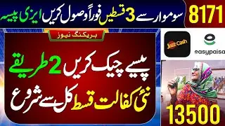 8171 Paise Check Karne Ka Tarika | Bisp 3 Payments Receive From Monday | Ehsaas Program | 13500 Qist