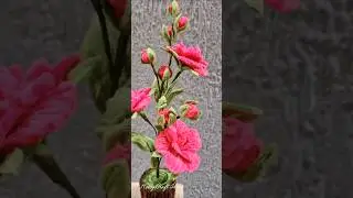 Pink Rose Fuzzy Wire Flower #shorts #ytshorts #youtube #diy #handmade #yt