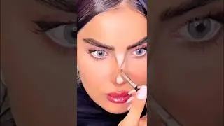 Trying viral nose contour hack #makeuptips #hack #nosecontouring #makeuphacks #makeupvideo #shorts