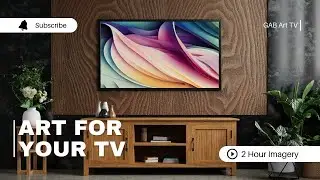 Abstract Pastel Liquid Lines | Art For Your TV | GAB Art TV | Living Room Art   | 2 Hours | HD