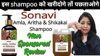Sonavi Amla, Aritha & Shikakai Shampoo // Review @nishaAhujaThereviewgirl  