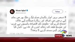 N-League leadership announced for strike countrywide against price hike | Sanjh News 6 December 019