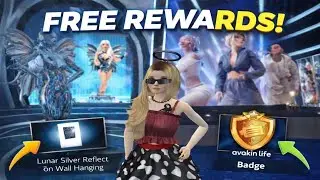 FREE REWARDS 😱 | Avakin Life Free Badge & Wall Item | 2 Different Places |FaltuContent0 