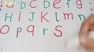 How to learn and write small atoz  ||@AyatABCStudio|| alphabet