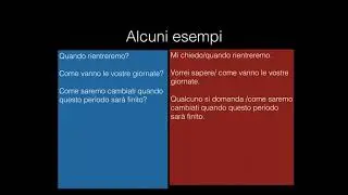 Proposizione interrogativa indiretta