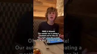 It&rsquo;s a miracle! Our autistic son tried a new food! #autism #nonverbal #nonverbalautism