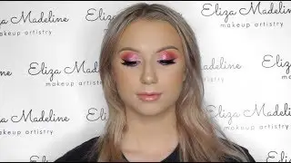 CLIENT TUTORIAL- Pink GLAM Makeup | Eliza Madeline Makeup