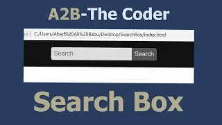 SearcBox using HTML&CSS- A2B-The Coder