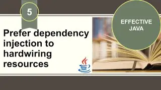 [Effective Java] [Item 5] Prefer dependency injection to hardwiring resources