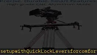 PROAIM Mitchell Heavy-Duty Camera Tripod Stand with Spreader. Twin-Spiked Feet, Aluminum Legs. Heig
