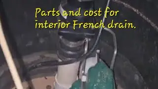 All you need to buy for an interior French drain.