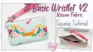 JT Basic Wristlet V2 with Credit Cards Pockets | Sewing Tutorial | JustynaThandMade
