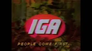 IGA Grocery Stores Commercial 1983