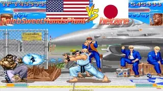 Super Street Fighter 2 Turbo ➤ CalebSweetHandsPlant (Usa) vs hetare (Japan) スーパーストリートファイターII X