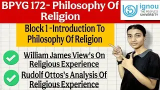 BPYG 172| Unit 5- Religious Experience| Ignou classes by Nisha| IGNOU
