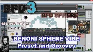 BFD SPHERE VIBE Preset and Grooves 87.5 BPM - BFD3 Metal Drums