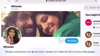 Miheeka Confirmed Her Love With Hero Rana || BuzzTime Channel