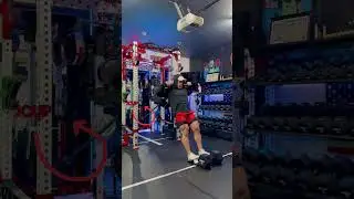 Getting in and out of the Landmine Hack Squat.