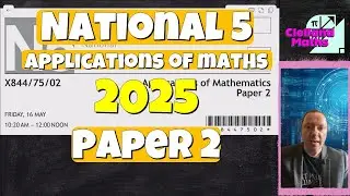 National 5 Applications Of Maths 2025 Paper 2 Full Solutions