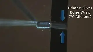 Printed Edge Electrodes for Display Applications