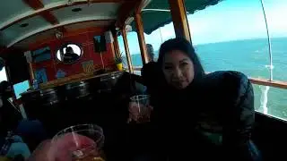 Wine Cruise Boat and Windsurfers by The Golden Gate Bridge