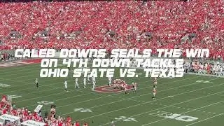 Caleb Downs Seals the Win on 4th Down Tackle. Ohio State Vs Texas 
