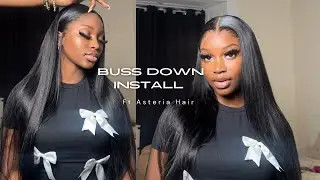 Is Asteria hair really worth the hype? Buss down middle part frontal wig install + review