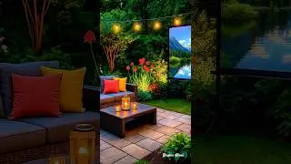Outdoor Cinema Vibes with Nature & Comfort #garden #gardendelight #gardenideas #gardening #home