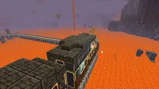Create Mod :- Lava Train In MINECRAFT   | Create Mod Train