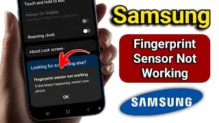 📱How To Fix Fingerprint Sensor Not Working Problem || Fingerprint sensor not working