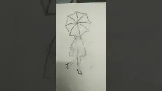 A girl with ☔ umbrella | #shorts #YouTubeshorts #indianyoutubeshorts |