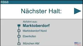 (Bayrische Regiobahn) Ansagen RB68 Füssen - München Hbf (Alten Ansagen + KI Version)