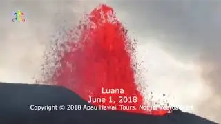 Hawaii Kilauea eruption in Leilani Estates - the month of June revisited.