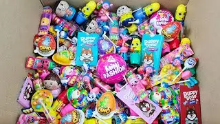 Satisfying Unpacking A Lot's Of Colorful Rainbow Lollipop, Chocolate Egg, Candy Toys - ASMR