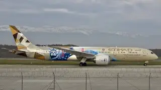 [4K] Beautiful Plane Spotting at Geneva Cointrin Airport | B787, A330, A350 & More