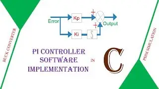 PI Controller Software implementation for any microcontroller using C