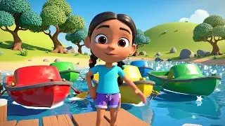 Five Little Toy Boats Float Float Float | Nursery Rhymes for Kids & Baby Songs