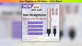 Professional 2 IN 1 Hair Straightener  Heat-Up Hair Flat Iron Negative Ion  Long-Lasting Styling