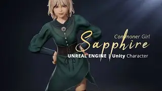 Unreal & Unity ｜ Commoner Girl Sapphire ｜ Showcase