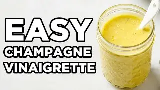 Easy Champagne Vinaigrette | Vinaigrette Dressing by MOMables