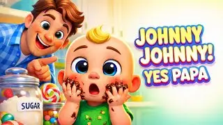 Johny Johny Yes Papa 👶🍭 | Nursery Rhymes & Kids Songs | Toodles Rhymes | Kids Learning