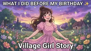 WHAT I DID BEFORE MY BIRTHDAY | Ghibli Village Girl Story ✨