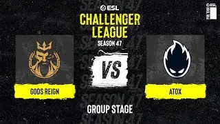 Gods Reign vs. ATOX - Map 1 [Overpass] - ESL Challenger League S47 - Asia