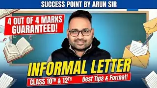 Day-8||Informal Letters||Writing Skill||Mp board 💯Result||Successpointby-Arunsir